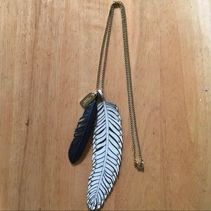 ❌SOLD❌ Coach Multicolored Feather Necklace